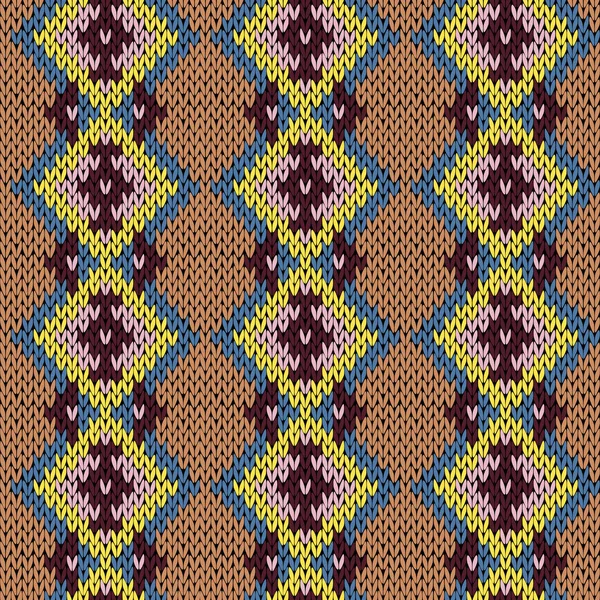 Tricot motif sans couture — Image vectorielle