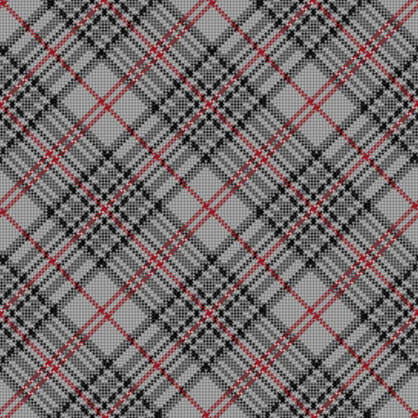 Modèle à carreaux sans couture en diagonale en gris et rouge — Image vectorielle