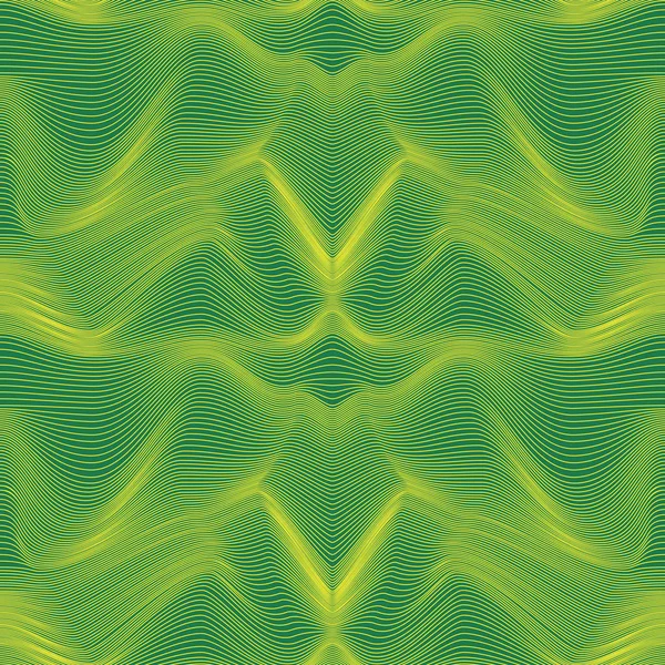 Modèle abstrait sans couture en vert et jaune — Image vectorielle