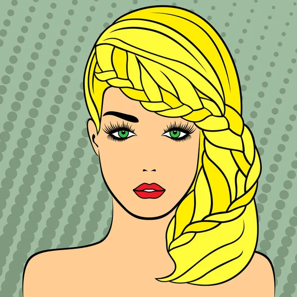 Sarışın kız retro tarzı