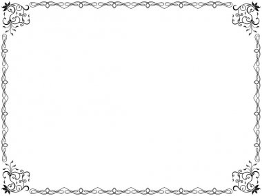 Elle çizilmiş desen çiçek elemanları ile