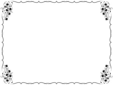 Çerçeve çiçek arka plan 