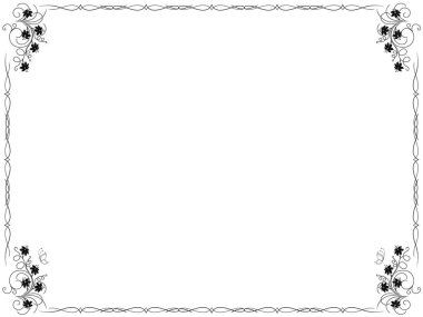 Frame Background with flowers