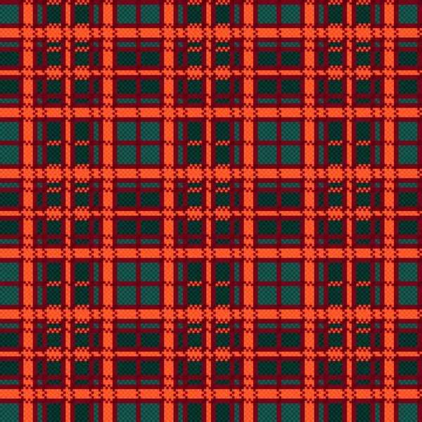 Tartan nahtloser Kontrast karierte Textur — Stockvektor