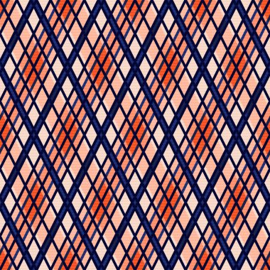 Bir tartan ekoseli olarak kusursuz Rhombic çizimi