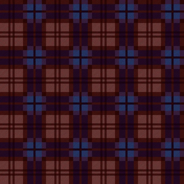 苏格兰鞑靼人的无缝图案主要是棕色和紫色的色调 法兰绒衬衫 格子布 毛毯和其他纺织品的质地 — 图库矢量图片