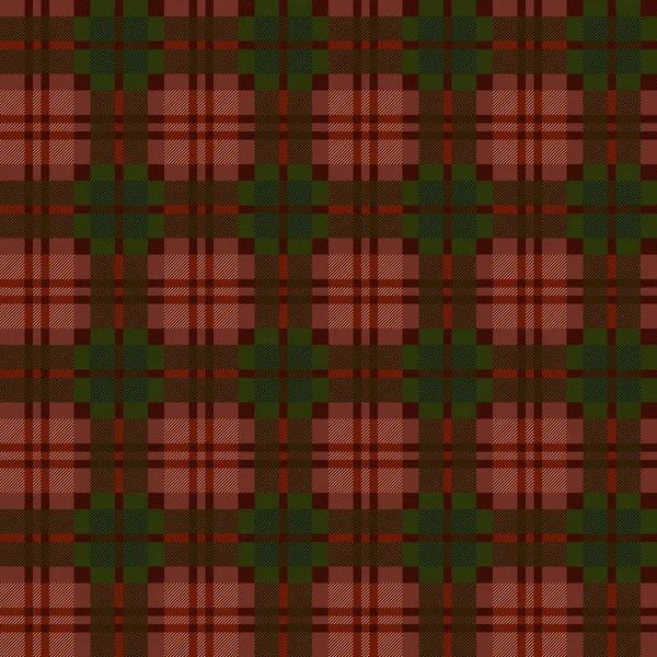 Verde Marrom Cáqui Tartan Escocês Sem Costura Padrão Textura Para — Vetor de Stock