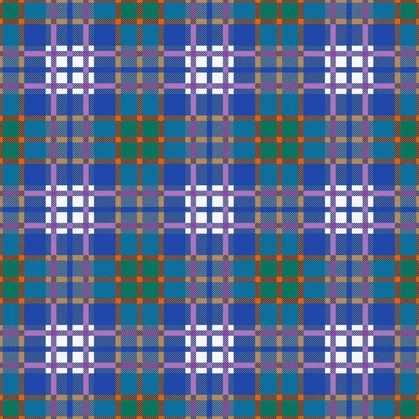 色彩艳丽的格子呢苏格兰无缝图案 格子布 格子布 床上用品 毛毯和其他纺织品的质地 — 图库矢量图片