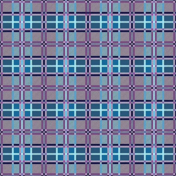 Tartan Blu Magenta Muti Modello Scozzese Senza Cuciture Trama Tartan — Vettoriale Stock