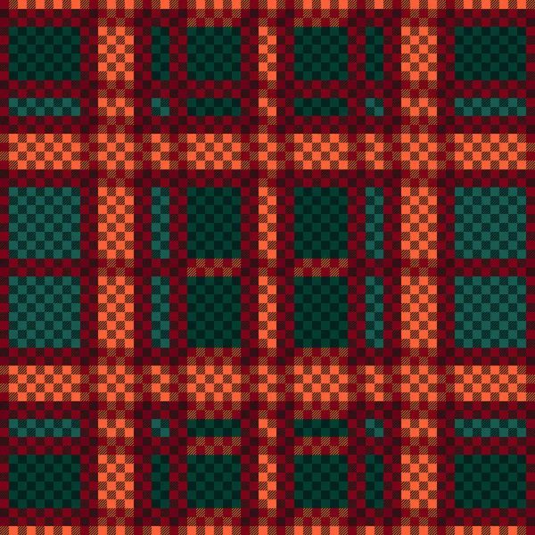 Abstrait Écossais Sans Couture Tartan Textile Texture Fond Britanniques Teinte — Image vectorielle