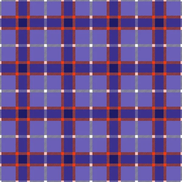 Контраст Тартан Шотландський Безшовний Візерунок Основному Фіолетовий Помаранчевими Білими Лініями — стоковий вектор