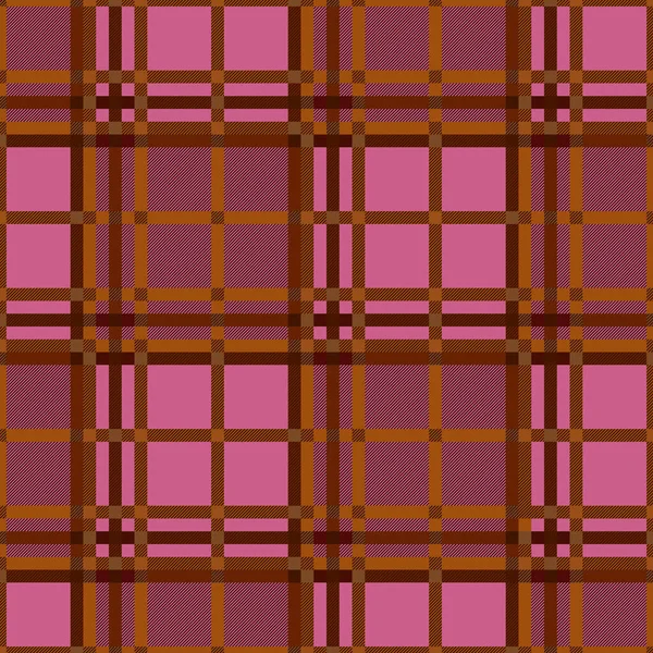 Tartan Scottish Dämpad Sömlös Mönster Rosa Brun Och Khaki Nyanser — Stock vektor