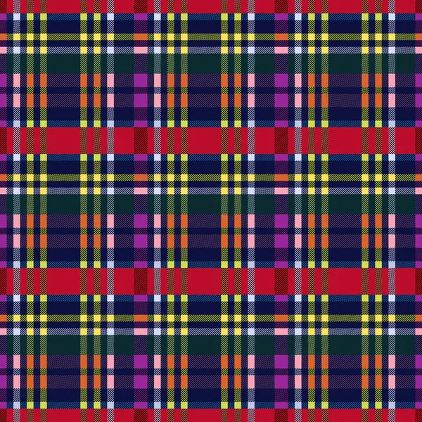 Patrón Sin Costura Escocés Tartán Multicolor Textura Para Tartán Cuadros — Archivo Imágenes Vectoriales