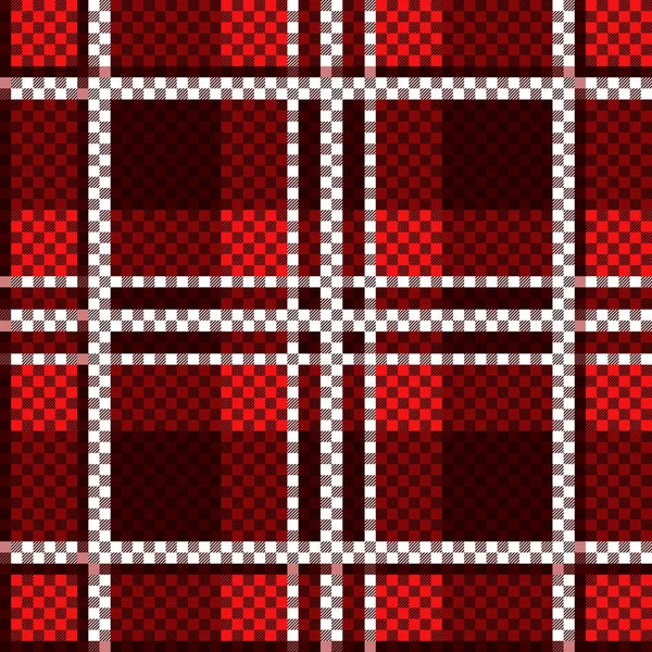 Tartan Scottish Seamless Pattern Mainly Red Hues Texture Tartan Plaid — Stock Vector