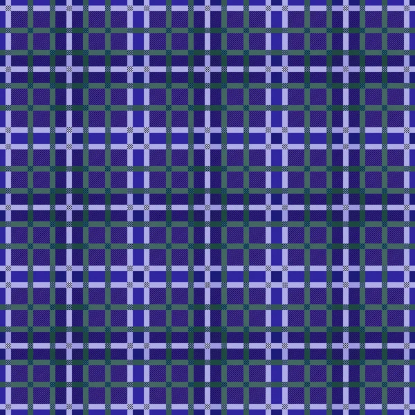 深色格子呢苏格兰无缝图案 紫色和绿色色调 法兰绒衬衫 格子布 床上用品 毛毯和其他纺织品的质地 — 图库矢量图片