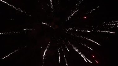 Gece havai fişekler. Yeni Yıl