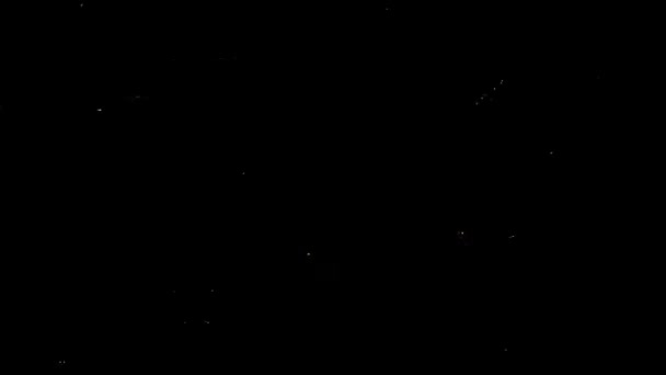 夜晚的烟火 新年庆祝活动 — 图库视频影像