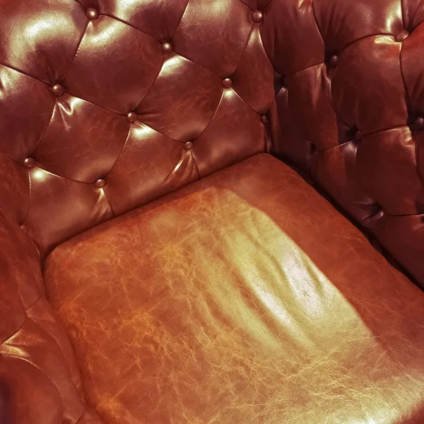 Luxe lederen fauteuil — Stockfoto
