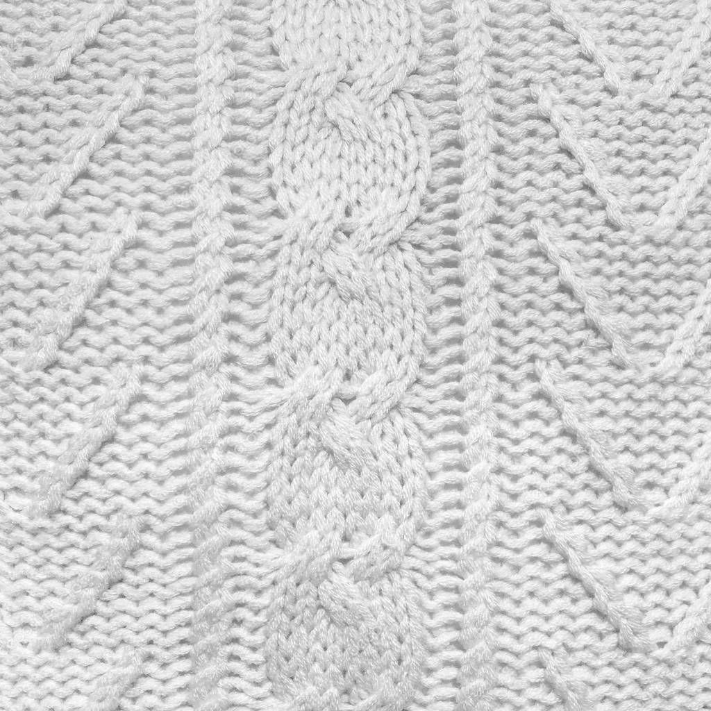 White ornamental knitted background