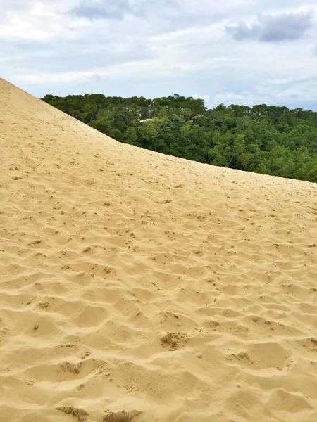 Αμμώδη κλίση του το Dune του Pilat στη Γαλλία — Φωτογραφία Αρχείου