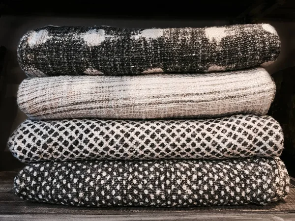 Coperte di lana calda di alta qualità — Foto Stock