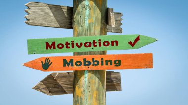 Sokak Imza motivasyon karşı Mobbing