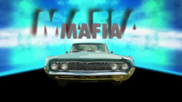 Straßenschild Weist Mafia Den Weg — Stockvideo