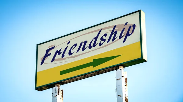 Πινακίδα για την φιλία — Φωτογραφία Αρχείου