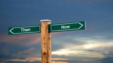 Şimdi karşı sokak Işareti