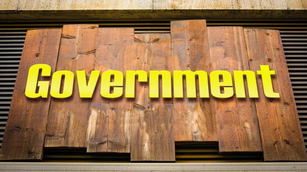 Street Sign to Government — Stock Photo, Image