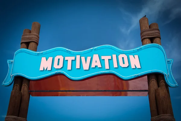 Signe de rue à la motivation — Photo