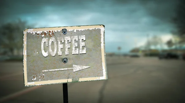 Značení na kávu — Stock fotografie