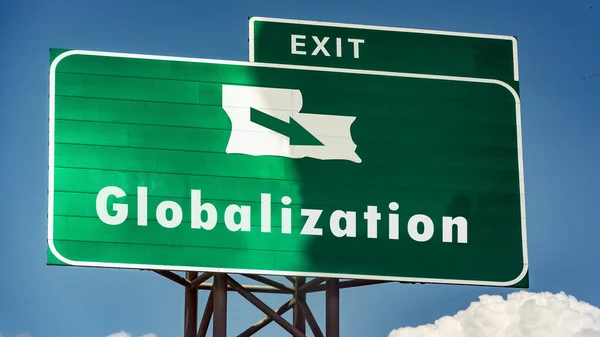 Straßenschild zur Globalisierung — Stockfoto