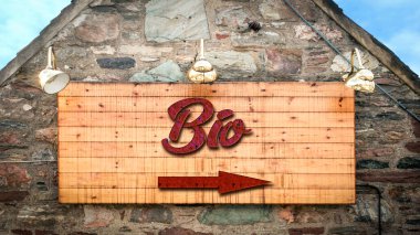 Biyo için sokak tabelası