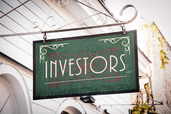 Street Sign to Investors — Stock Photo, Image
