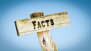 Gerçekler için sokak tabelası