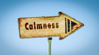 Sokak tabelası için sakinlik/durgunluk