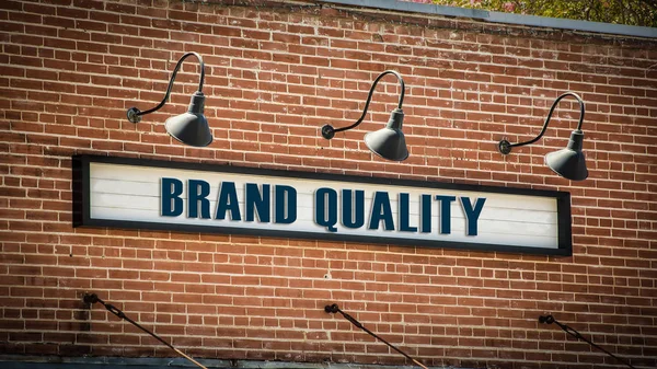 Street Sign to BRAND QUALITY