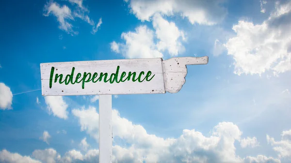 Street Sign to Independence — Stock Photo, Image