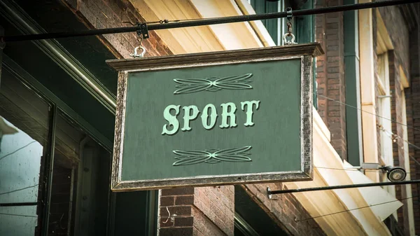 Πινακίδα για τον αθλητισμό — Φωτογραφία Αρχείου