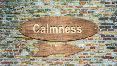 Sokak tabelası için sakinlik/durgunluk