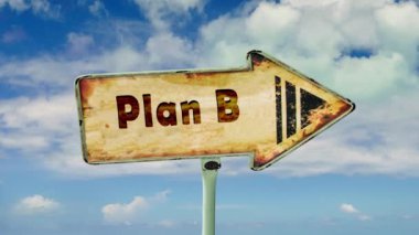 Sokak B planına giden yolu imzala 