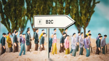 Sokak İşareti Yön Yol B2c için