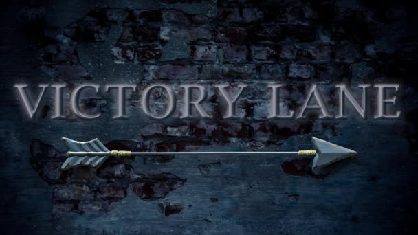 Ulica Podpisz Drogę Zwycięstwa Lane — Wideo stockowe