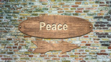 Sokak İmza barış için yön yolu