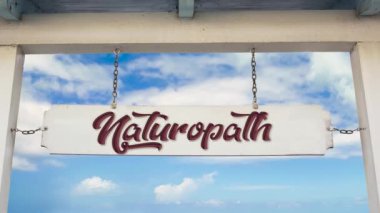 Sokak Naturopath Yolu İşareti