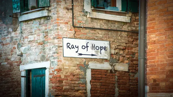 Street Sign Irány Ray Hope — Stock Fotó