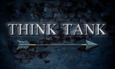 Sokak Işaret yol yönü think tank