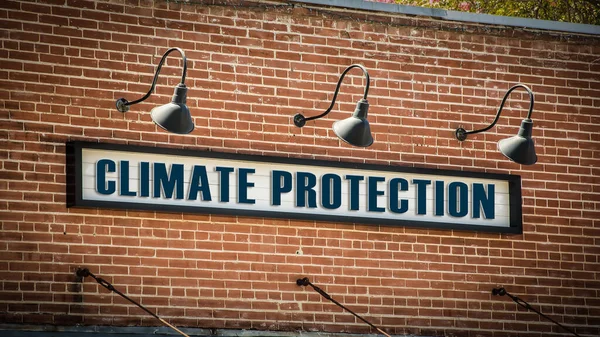 Street Sign Forma Dirección Protección Climática — Foto de Stock