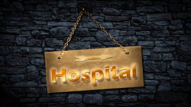 Sokak hastane yön Işareti